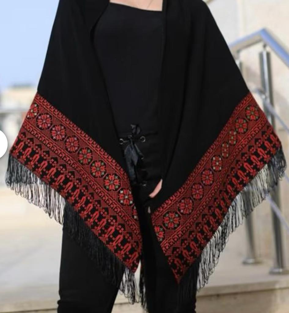 Black and red cape