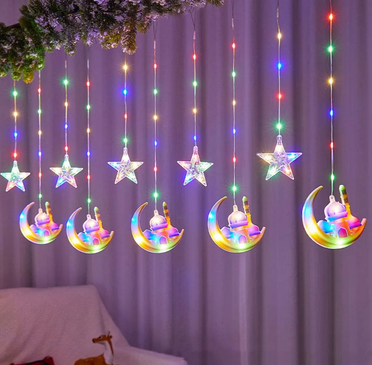 String curtain lights / Star moon lights / Moon mosque lights