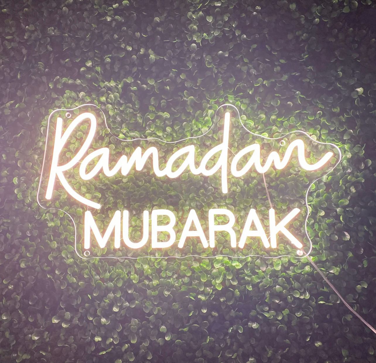Ramadan kareem neon light sign